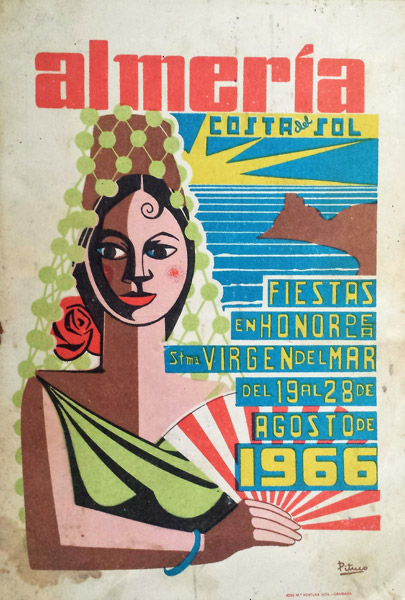 Portada del Programa oficial de las Fiestas de Almería 1966. - Pituco - estudio-53