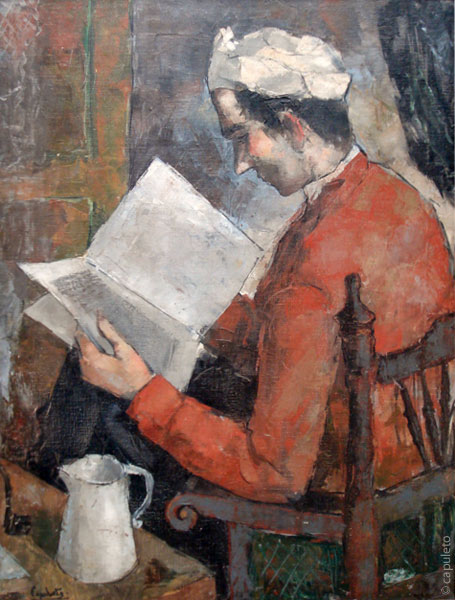 Estudiante con gorro blanco - Capuleto - estudio-53